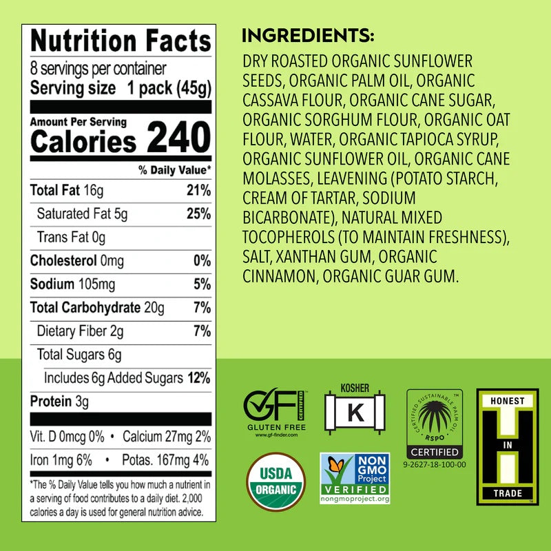 Sunflower Butter Graham Sandwiches (5 CT)