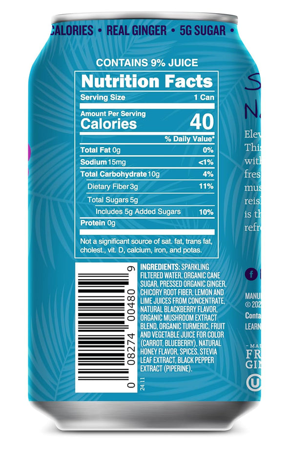 Berry Bubbly Functional Soda (12 Pack)