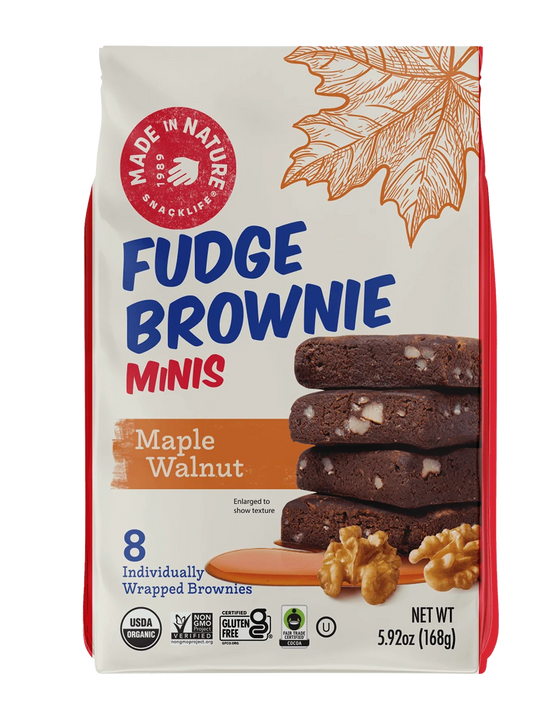 Maple Walnut Fudge Brownie Minis