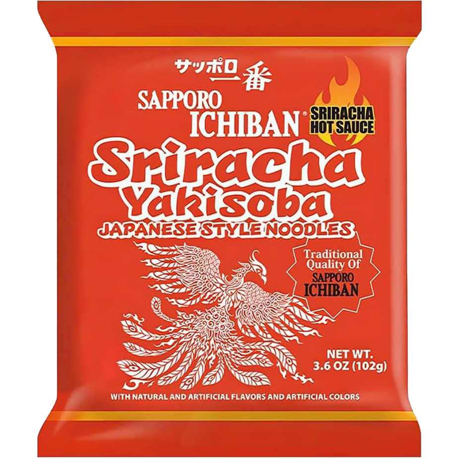 Sriracha Yakisoba Chow Mein Noodles (24 Packs)