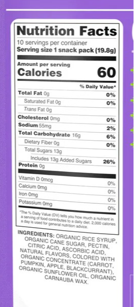 Easter Gummy Fruit Chews (10 Packs)