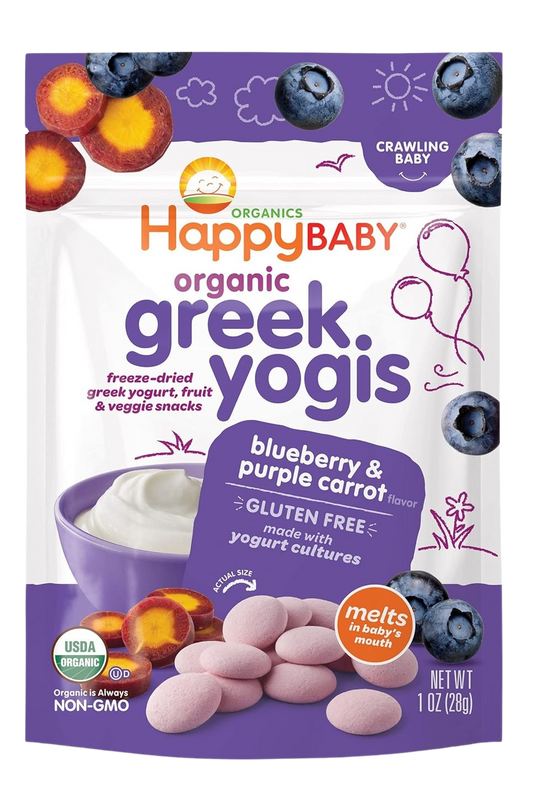 Blueberry & Purple Carrot Greek Yogis (8 Pack)