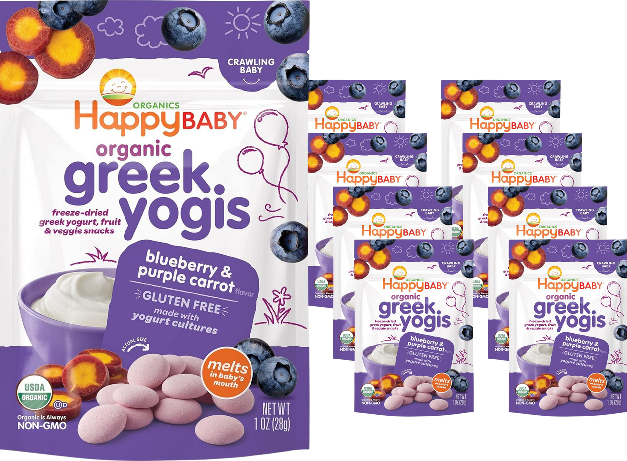 Blueberry & Purple Carrot Greek Yogis (8 Pack)