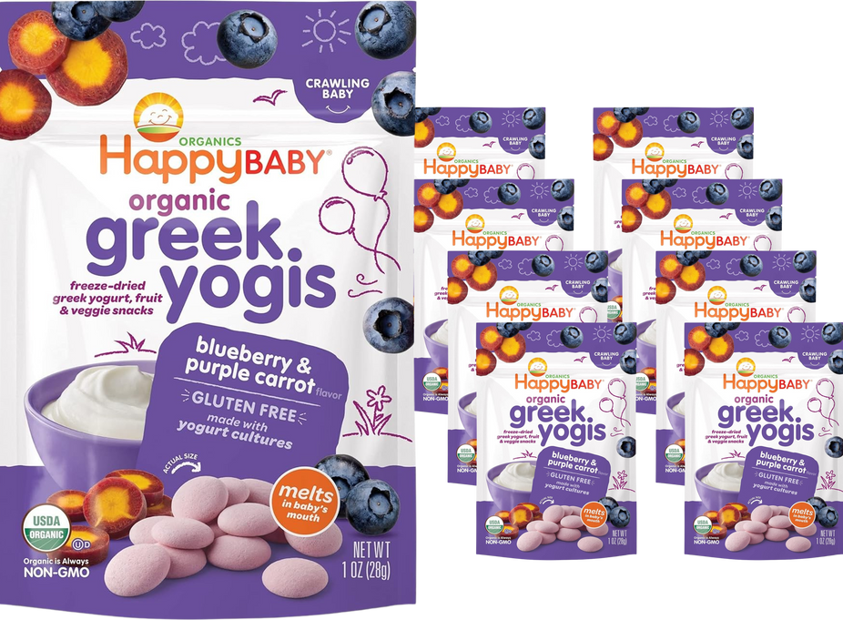 Blueberry & Purple Carrot Greek Yogis (8 Pack)