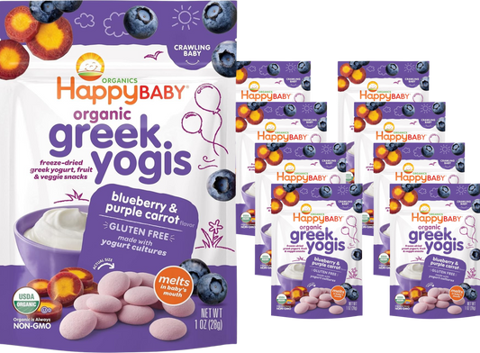 Blueberry & Purple Carrot Greek Yogis (8 Pack)