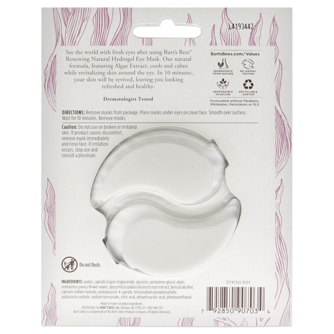 Renewing Natural Hydrogel Eye Mask