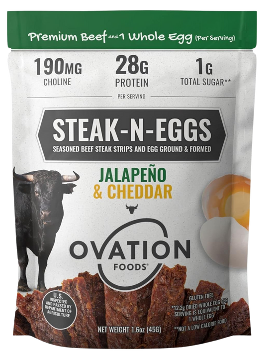 Jalapeno Cheddar Meat Snacks - Steak and Eggs