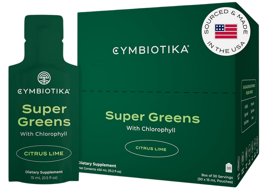 Cymbiotika Super Greens with Chlorophyll Citrus Lime (30 Packets)