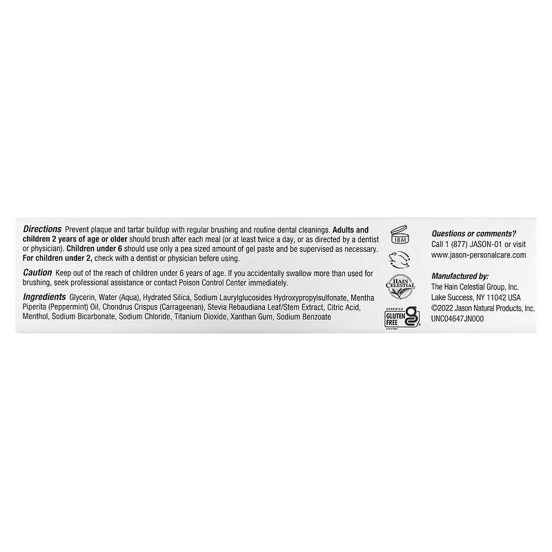 PowerSmile Whitening Toothpaste Fluoride Free Peppermint