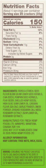 Garlic Herb Grain-Free Crackers