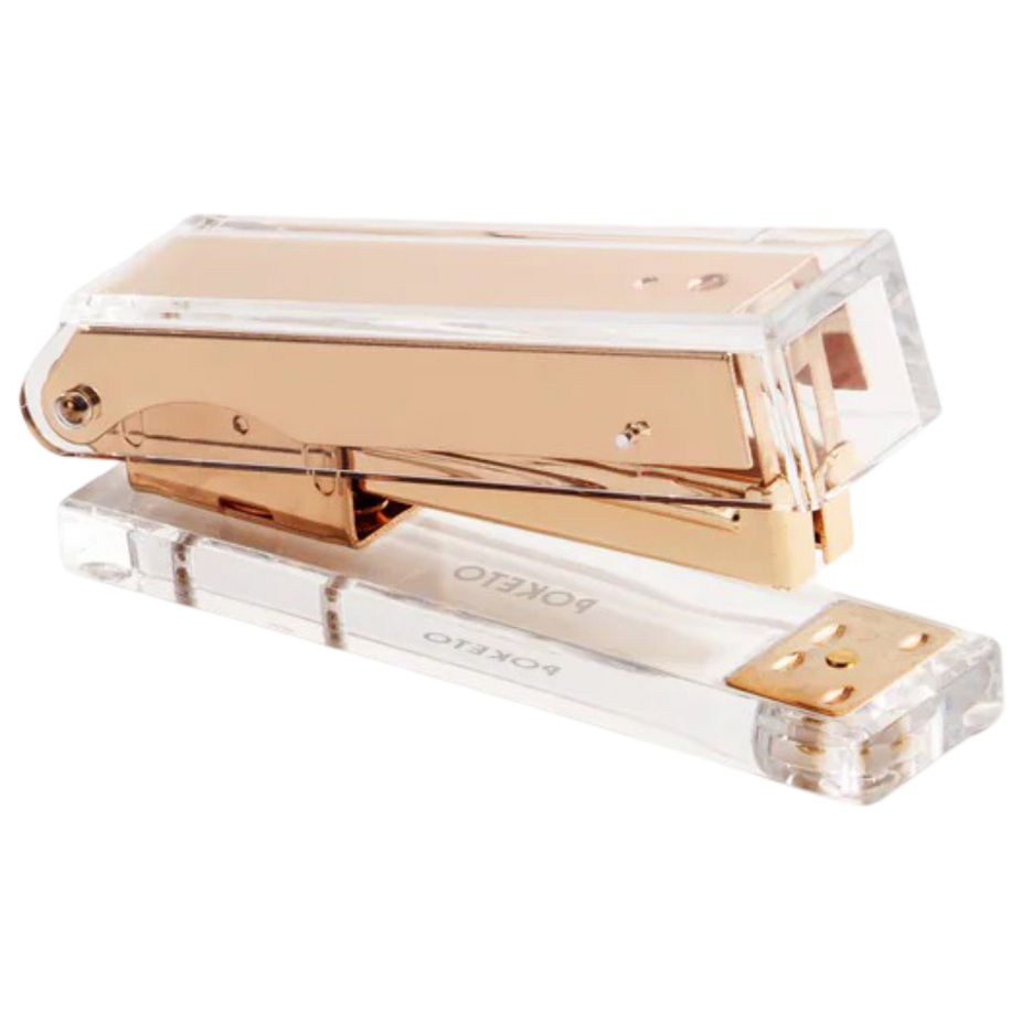 Acrylic Stapler in Gold