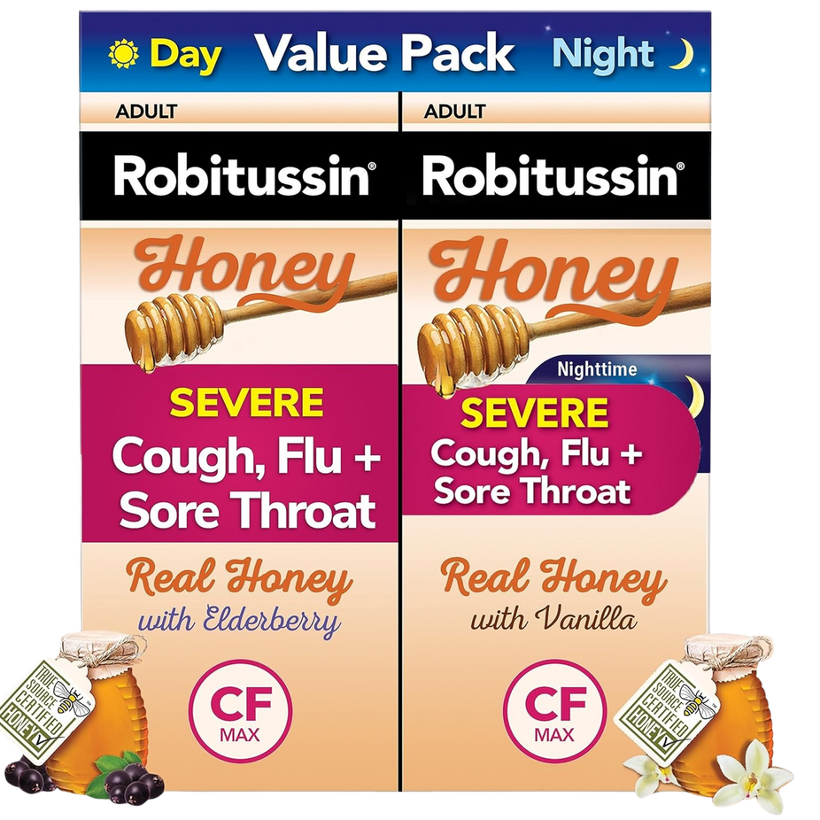 Honey Severe Cough, Flu & Sore Throat Medicine