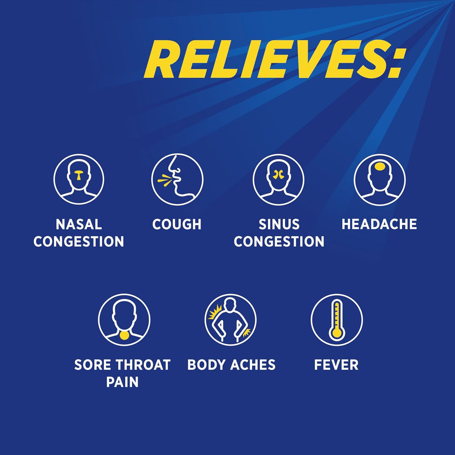 Daytime Severe Cold Relief Berry Burst Flavor Powder (6 CT)