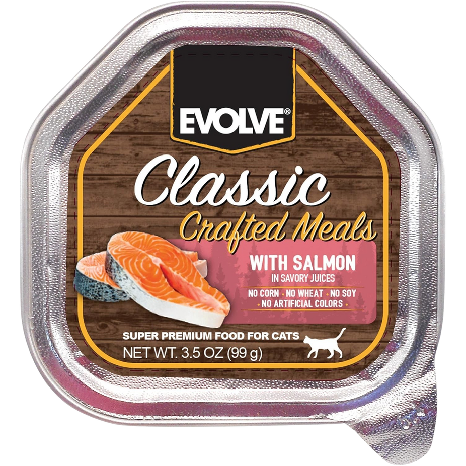Classic Crafted Meats w/ Salmon Cat Food (15 Pack)