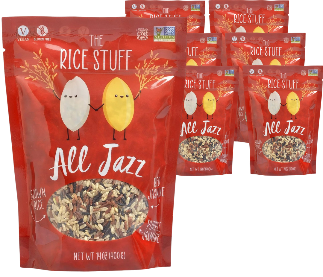 All Jazz Stuff - Mix of Brown, Purple and Red Rice (6 Pack)