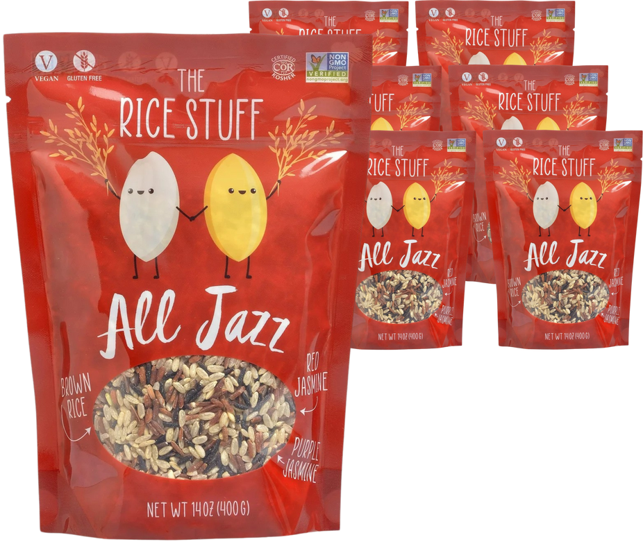 All Jazz Stuff - Mix of Brown, Purple and Red Rice (6 Pack)