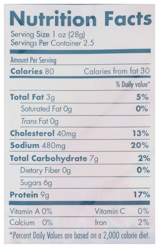 Nutrition Information - Teriyaki Chicken Bites