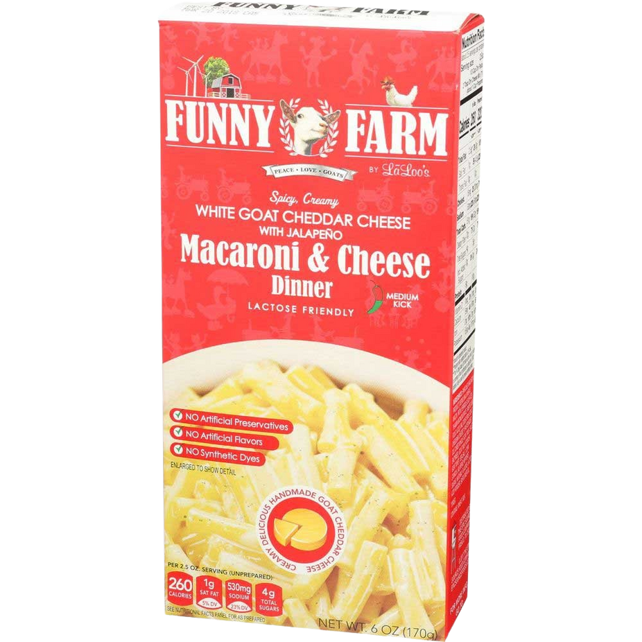 Spicy Creamy White Goat Cheddar with Jalapeno Mac & Cheese (8 Pack)