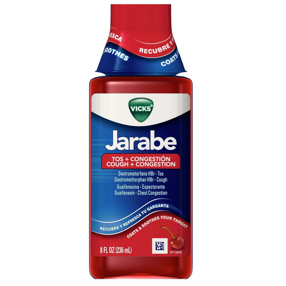 Jarabe Cough and Congestion Syrup - Cherry Flavor