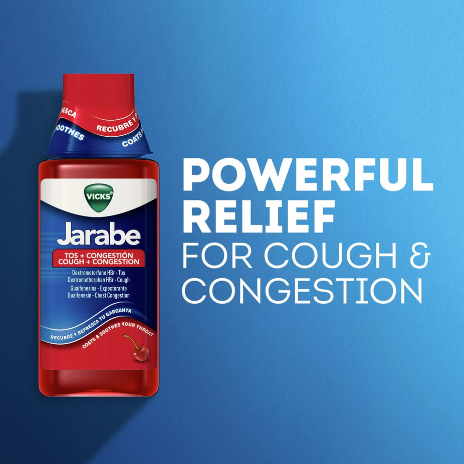 Jarabe Cough and Congestion Syrup - Cherry Flavor