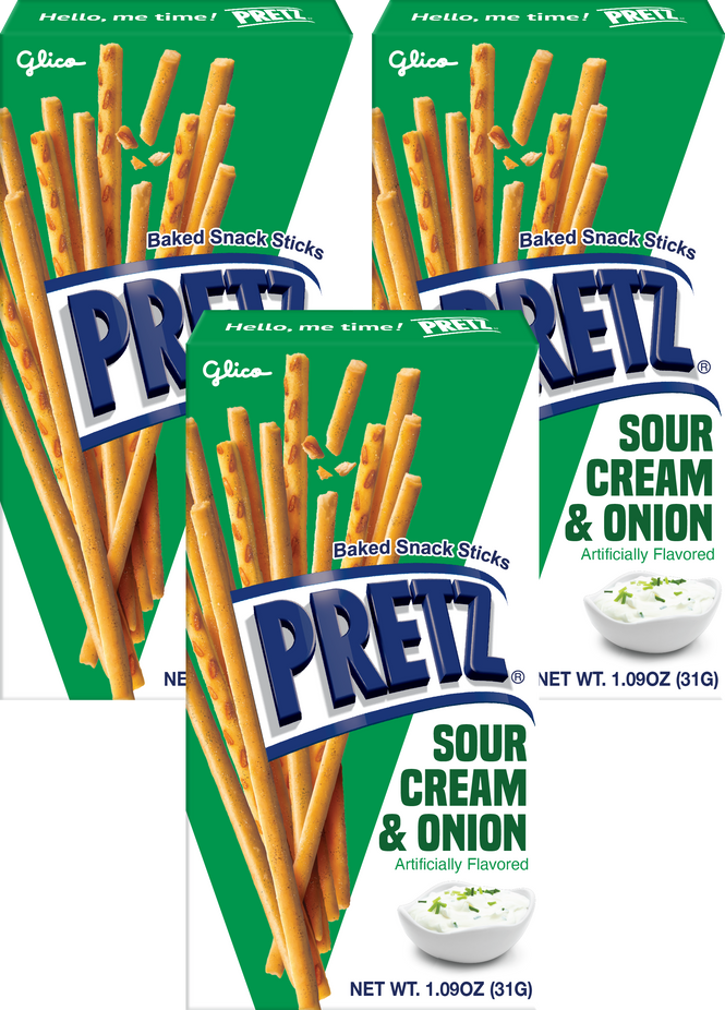 Pretz - Sour Cream and Onion Pretzels (3 Pack)