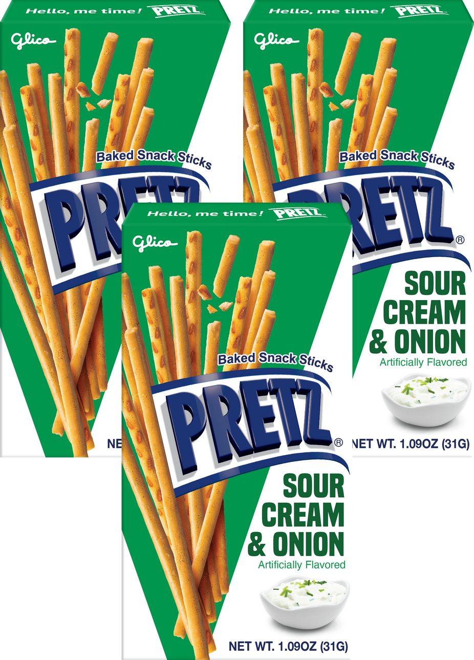 Pretz - Sour Cream and Onion Pretzels (3 Pack)