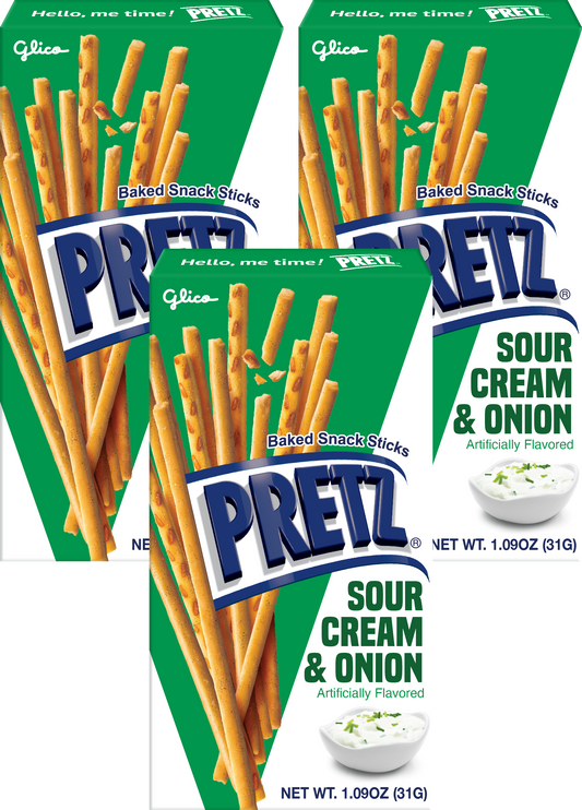 Pretz - Sour Cream and Onion Pretzels (3 Pack)