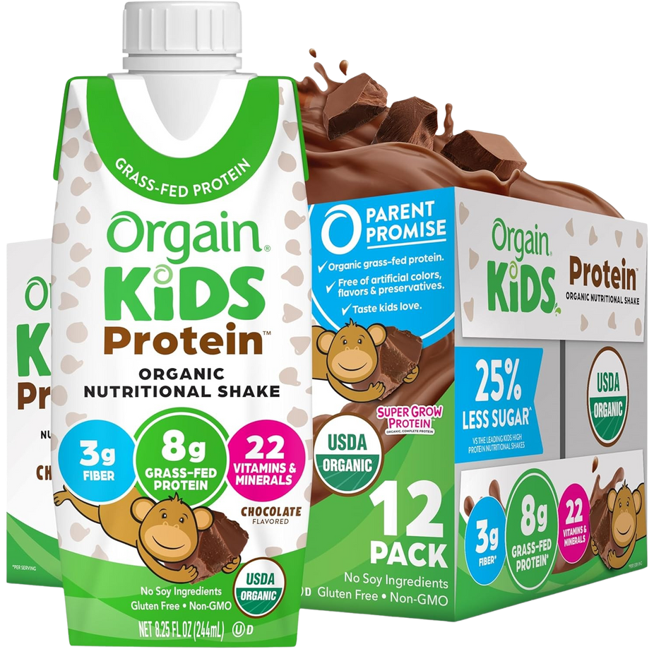 Organic Kid's Protein Nutritional Shake - Chocolate (12 Pack)