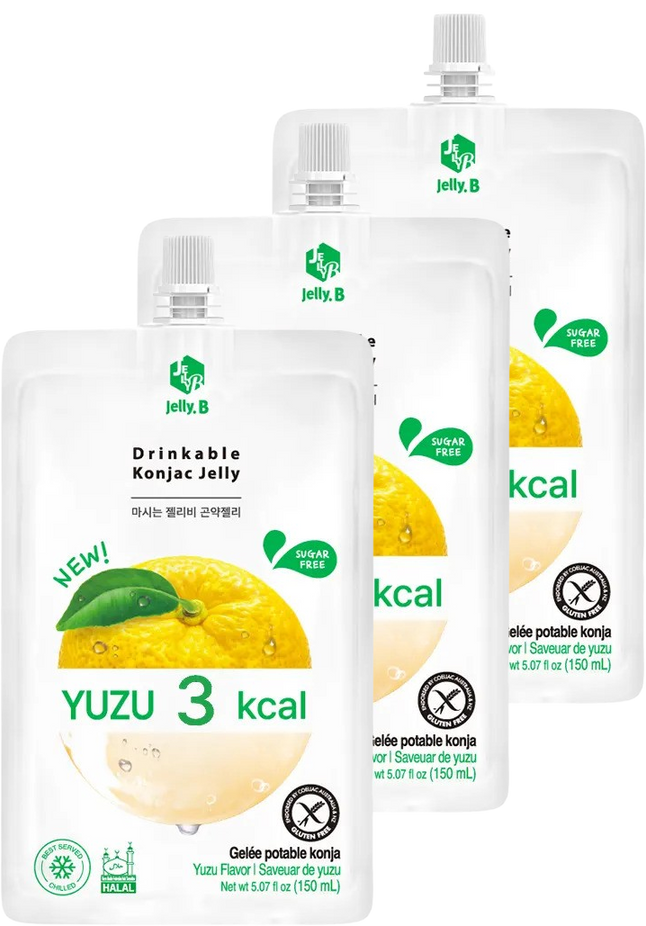 Low Calorie Drinkable Konjac Jelly - Yuzu (3 Pack)