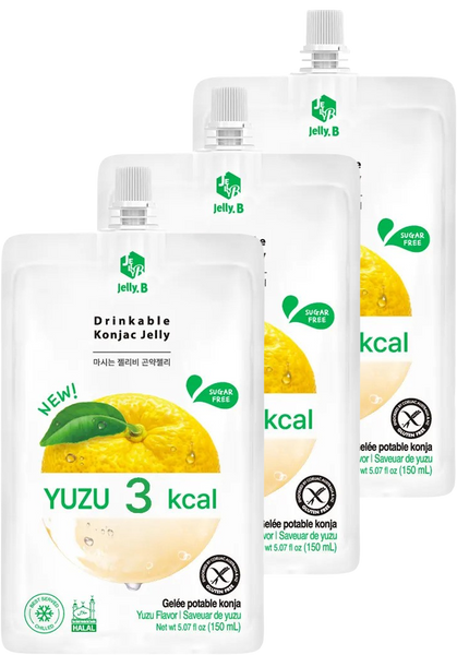 Jelly.B Low Calorie Drinkable Konjac Jelly - Yuzu (3 Pack) – Martie