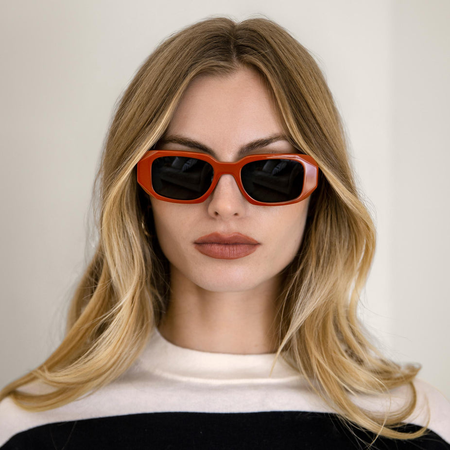 Gabriele Rectangle Italian Acetate Sunglasses