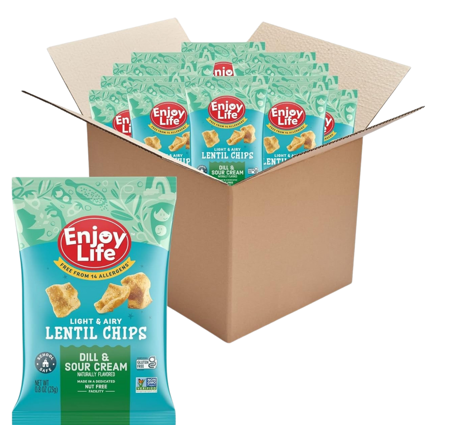 Lentil Chips - Dill and Sour Cream (12 Pack)