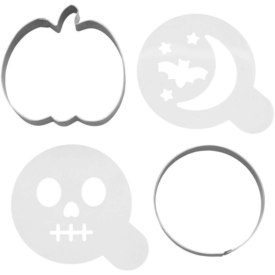 Pumpkin & Circle Cookie Cutter & Stencil Kit