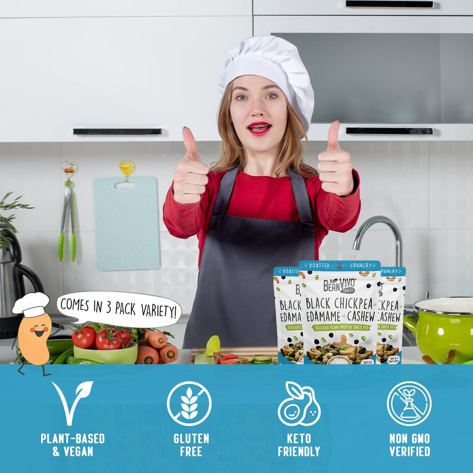 Dried Edamame, Roasted Cashew and Chickpeas - Sea Salt