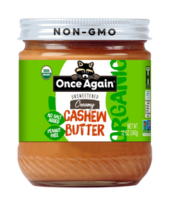 Organic Creamy Unsweetened Cashew Butter