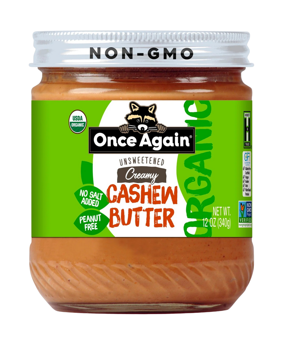 Organic Creamy Unsweetened Cashew Butter