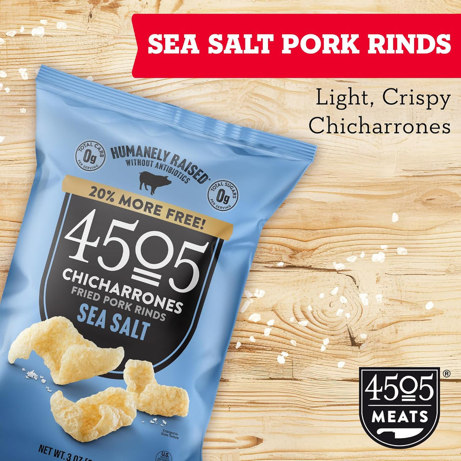 Sea Salt Fried Pork Rinds