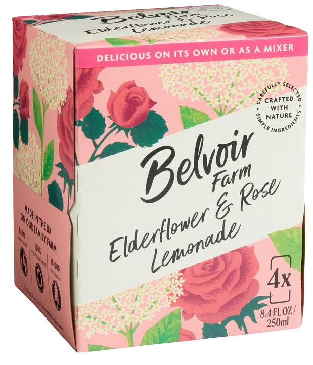 Elderflower and Rose Lemonade (4 Pack)