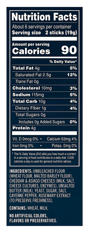 Asiago Cheddar Cheesestick