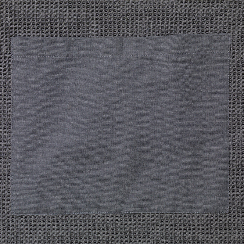 Organic Cotton Waffle Weave Apron - Grey
