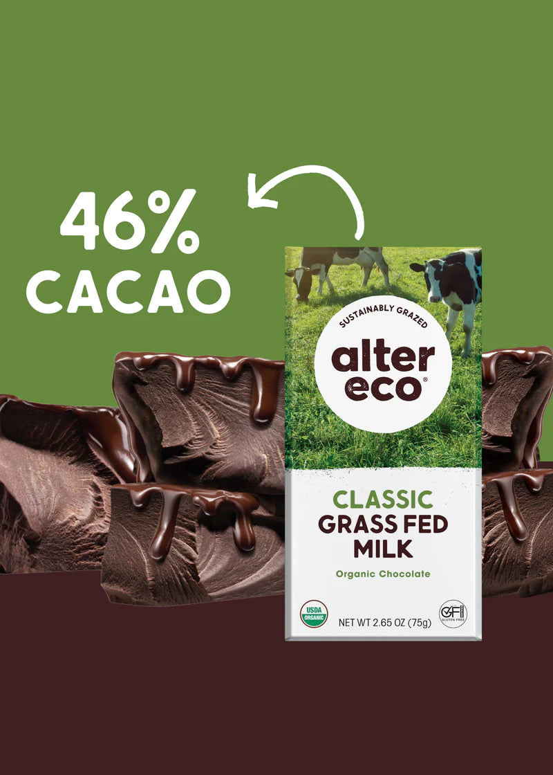 Classic Grass Fed Milk Organic Chocolate Bar
