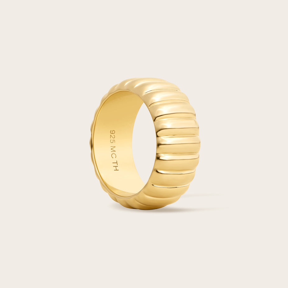 Aurelia Bold 18k Gold Vermeil Ring - Size 6.5