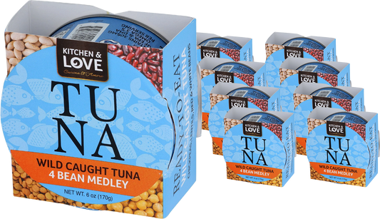 Wild-Caught Tuna Meals - 4 Bean Medley (8 Pack)