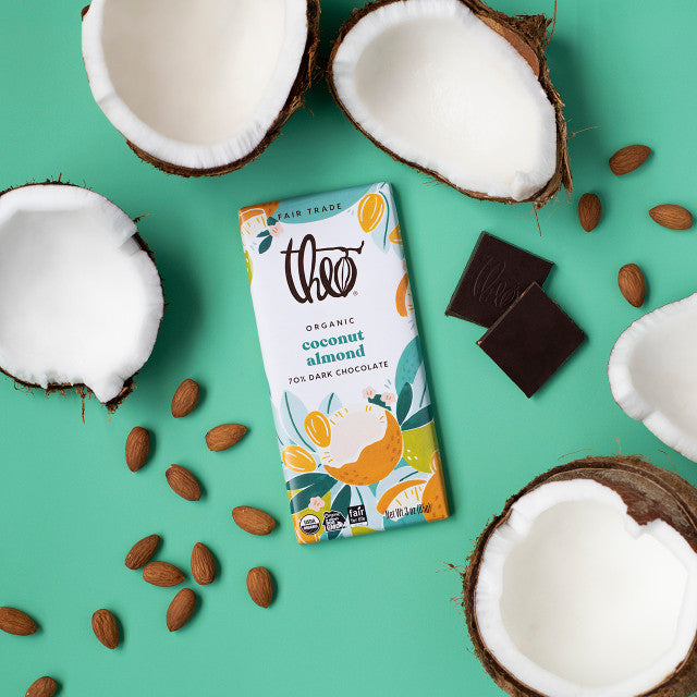 Coconut Almond 70% Dark Chocolate Bar