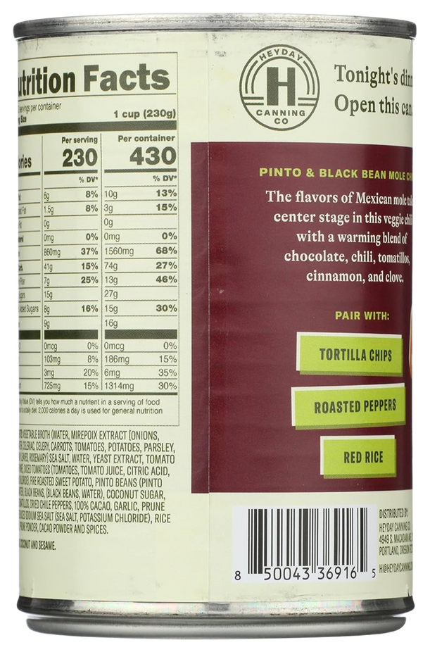 Pinto & Black Bean Mole Chili