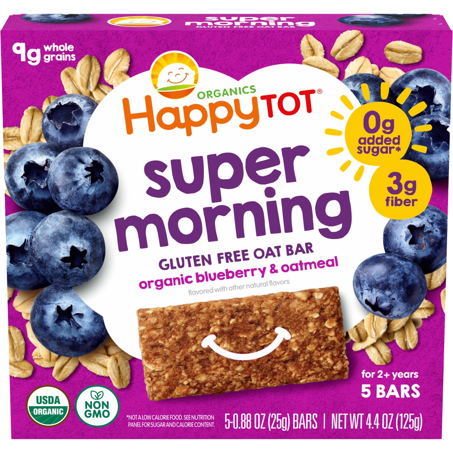 Super Morning Organic Blueberry & Oatmeal Oat Bars (5 CT)