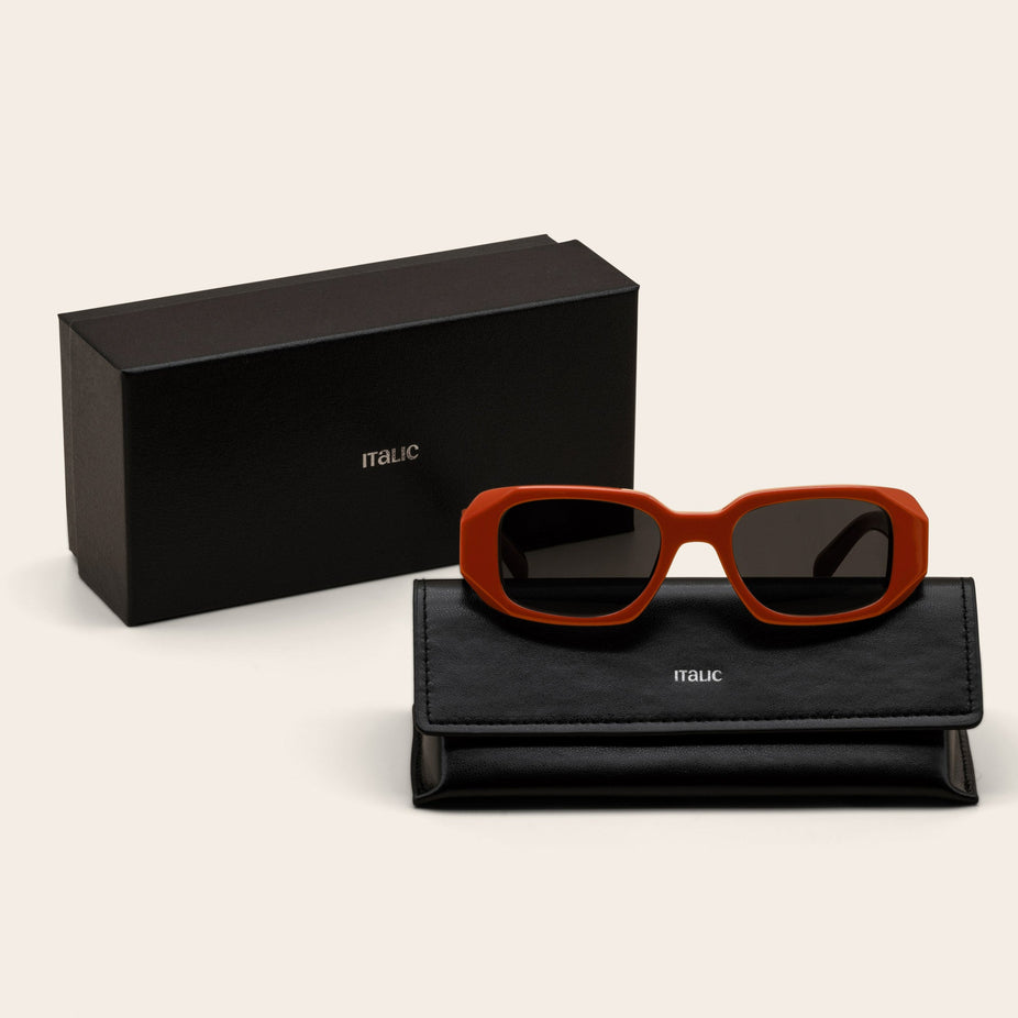 Gabriele Rectangle Italian Acetate Sunglasses