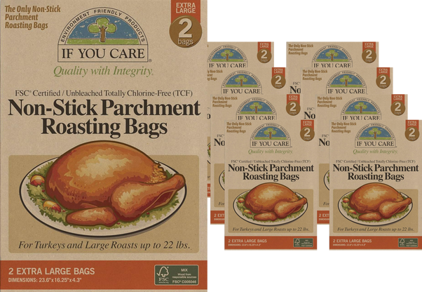 Non-stick Parchment Roasting Bags Extra Large (8 Pack)