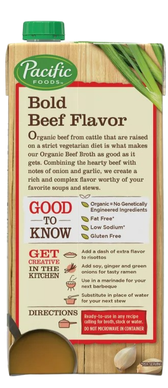 Organic Gluten Free Low Sodium Beef Broth