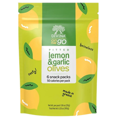 Lemon & Garlic Pitted Olives (6 CT)